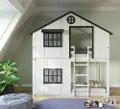 F28802.55 Modern Farmhouse Twin Over Twin Bunk Bed