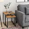 Fort Woth Brown Square Nesting Side Tables