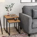 Fort Woth Brown Square Nesting Side Tables