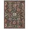 IE310-416 Whimsey 5 x 8 Martin Black Multicolor Area Rug