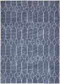 Nicole Curtis 5 x 7 Navy Geometric Area Rug