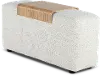 Preston Pearl White Modular Floating Arm Piece