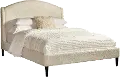 Crescent Snow White Queen Upholstered Bed