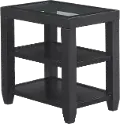 Cordero Black Chairside Table