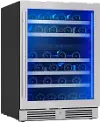 PRW24C02CG Zephyr Presrv Dual Zone Wine Refrigerator - Stainless Steel