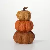 13.5 Inch Color Pumpkin Stack