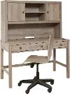 River Creek Natural Birch Desk and Hutch
