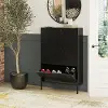 Evolution Black Metal Shoe Storage Cabinet