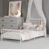 Little Seeds White Metal Toddler Bed