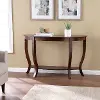 CM1102403 Findlay Demilune Brown Console Table