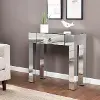CM2368 Cresheim Mirrored Console Table Drawer