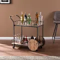 HZ1157540 Pemton Reclaimed Wood Bar Cart