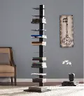 HZ9493 Stewartby Black Spine Tower Bookshelf