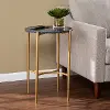 OC1134606 Clarvin Round Side Table with Wireless Charging Station