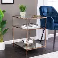 OC2204 Knox Gold Mirrored Side Table