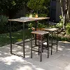 OD10830 Venallo 3pc Indoor/Outdoor Bar Table Set