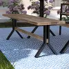 OD1132326 Standlake Wood Slatted Outdoor Bench