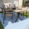 OD113235 Standlake Outdoor Wood Dining Set with Chairs - 5pc
