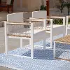 OD1140708 Wallmond White Set of 2 Cushioned Outdoor Chairs