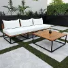 OD11721CS Taradale Outdoor Coffee Table and Modular Sofa Set