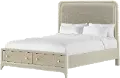 Skyline Beige-Gray Queen Storage Bed