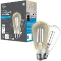 GE Cync 60-Watt ST19 Soft White Dimmable Smart LED Light Bulb Light Bulb (2-Pack)