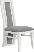 Miami White and Gray Dining Chair