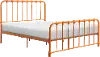Bethany Orange Queen Metal Bed
