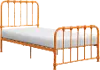 Bethany Orange Twin Metal Bed