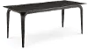 Nicoya Black Stone and Metal Dining Table