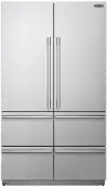 LG Signature Kitchen Suite 26 cu ft French Door Refrigerator - Built-In Counter Depth Stainless Steel