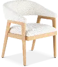 Escape Natural Oak Dining Barrel Chair