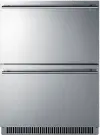 Summit 24 Wide 2-Drawer Freezer - Stainless Steel