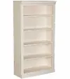 Jackson White Wash 60 Inch Bookcase