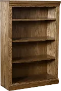 Jackson Rustic Oak 48 Inch Bookcase