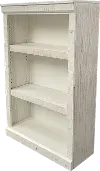 Delta 48 Inch Rustic White Bookcase