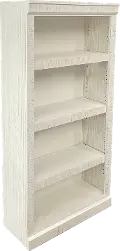 Delta 60 Inch Rustic White Bookcase