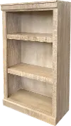Delta 48 Inch Rustic White Glaze Bookcase