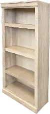 Delta 60 Inch Rustic White Glaze Bookcase