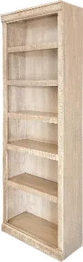 Delta 84 Inch Rustic White Glaze Bookcase