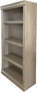 Delta 60 Inch Rustic Black Bookcase