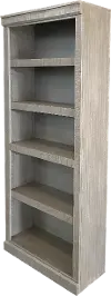 Delta 72 Inch Rustic Black Bookcase