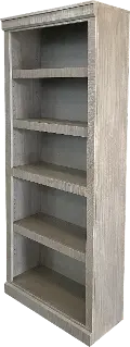Delta 72 Inch Rustic Black Bookcase