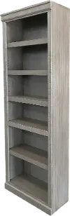 Delta 84 Inch Rustic Black Bookcase