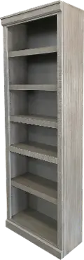 Delta 84 Inch Rustic Black Bookcase