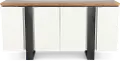 Portico White and Oak Dining Credenza