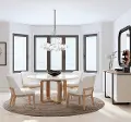 Portico Oak and White 5 Piece Dining Set