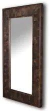 Upton Rustic Brown Floor Mirror