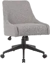 Boyle Gray Upholstered Office Swivel Chair