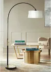 Rowley Black Arc Floor Lamp